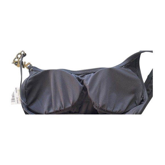 Michael Kors‎ Logo Chain Scoopneck One Piece Black Swimsuit Size 4 $122 NWT - Picture 3 of 5